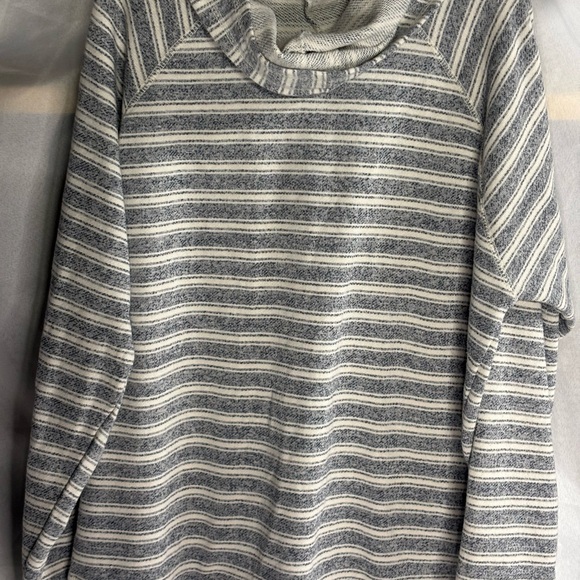 Avalon Gray and White Striped Hoodie - Picture 5 of 5